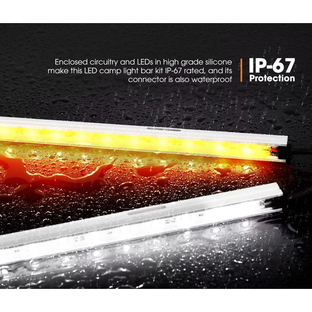 thumbnail image 2 of Waybelive 16.4ft LED RV Awning Lights With Remote - 16 Color Changing, Waterproof Strip Lights For RV, Camper, Motorhome Decoration 2 of 10