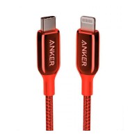 Anker Power Line + III USB-C to Lightning (0.9m/3ft) -Red [Life Time Warranty]