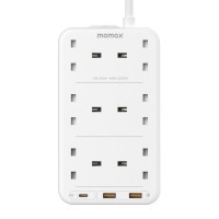 Momax One Plug PD 20W 6-Outlet Power Strip - White
