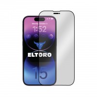 Eltoro Double Strong CF Screen Protector for iPhone 15 PRO - 6.1 - clear with black frame