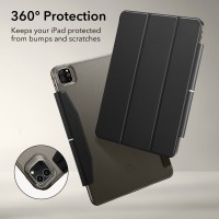  ESR iPad Pro 11 Gen 4/3/2/1 (2018-2022) Ascend Trifold Case (JellyBlack)