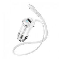 mcdodo jazz series car charger with cable white 