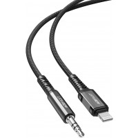ACEFAST  AUX Lightning to 3.5mm aluminum alloy audio cable 1.2M/3.9FT BLACK