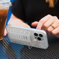 Grip2U Boost Case With Kickstand For iP13 ProMax Clear