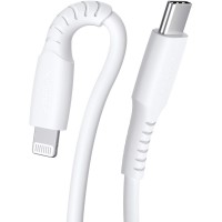 JSAUX PURE SERIES CABLE – MFI USB C TO LIGHTNING FAST CHARGING CABLE , 1.2M WHITE