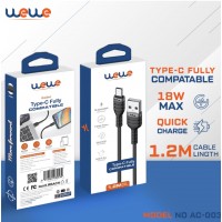wewe cable USB-A to Type-C 1.2m