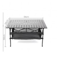 Suzhou metal aluminium Adjustable Portable folding table medium