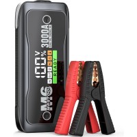 MOSTOOL M6 3000A Peak Car Battery Jump Starter Battery Pack, Portable Jumper Box, Battery Booster Start, 12V Car Battery Charger and Jumper Cables for 10.0L Gas and 8.0L Diesel Engines