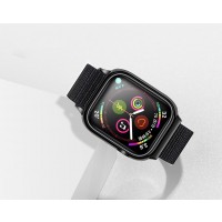 USAMS  Apple Watch 4 Nylon Loop Strap 44mm black