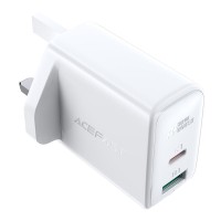 ACEFAST  PD32W(USB-C+USB-A) dual port  wall charger white