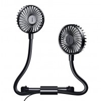 Baseus Blustery car two-headed vehicle fan Black