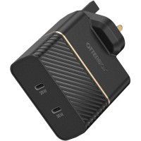 OtterBox UK Wall Charger 50W – 1X USB-C 30W + 1X USB-C 20W USB-PD BLACK