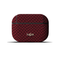 kajsa Jacket Genuine Leather Pearl Pattern AirPods Pro Burgundy