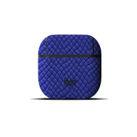 kajsa Jacket Genuine Leather Pearl Pattern AirPods Blue