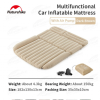 Naturehike Car Air Inflatable Air Mattress Sleeping Bed Pad Mat Universal For Sedan SUV Van Pump