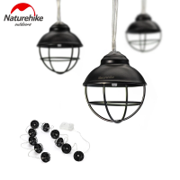 Naturehike Outdoor Camping Atmosphere String Lights Retro Waterproof IP44 Camping Lantern BLACK
