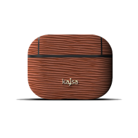 kajsa Jacket Genuine Leather Wave Pattern AirPods Pro Brown