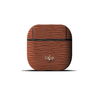 kajsa Jacket Genuine Leather Wave Pattern AirPods Brown