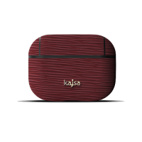 kajsa Jacket Genuine Leather Wave Pattern AirPods Pro Burgundy