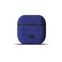 kajsa Jacket Genuine Leather Wave Pattern AirPods Blue
