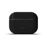 kajsa Jacket Genuine Leather Wave Pattern AirPods Pro Black
