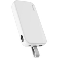 MOMAX iPower PD 3 20000mAh battery pack  integrated usb-c cable (WHITE)