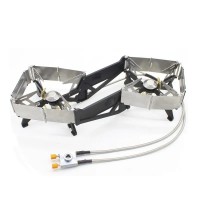 BRS-32 lightning binary star Folding Double Burner Stove