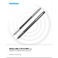 MOMAX Mag.Link Pro Magnetic charging active  stylus pen (Grey)