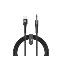 Phone Planet USB-lighting -AUX 1.2M AUDIO CABLE BLACK