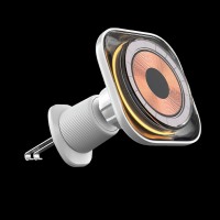momax "1-Charge Flow Magnetic Wireless Charging Car Mount" white