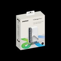 momax "1-Charge Flow+ PD 120W GaN Desktop Charger [6 ports] - UK PLUG" white
