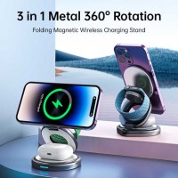 wirless 3 in 1 foldable stand magnetic (6722)