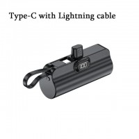 HMT MINI POCKET POWER BANK 5000MAH IPHONE BLACK (10102)
