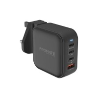 PROMATE SUPER SPEED POWERBANK BUILT-IN USB-C CABLE 10000 MAH BLACK PROMATE 100W PD GAN fast charger QC 3.0 BLACK(10660)