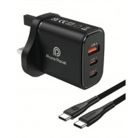 NEW PHONE PLANET WALLCHARGER 30W WITH CABLE TYPE C(11227)