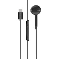 PROMATE Dynamic in-ear mono earphone usb-c connector Black(10676)