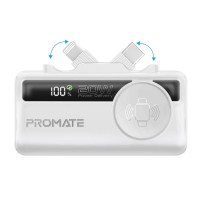 PROMATE World"Smallest multiport power bank 5000mah White(10680)