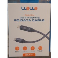 WEWE TYPE-C TO LIGHTING PD DATA DISPLAY CABLE 2M(75221)