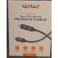 WEWE TYPE-C TO LIGHTING PD DATA DISPLAY CABLE 1.2M(75220)