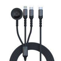 PROMATE 5in1 Multi-connector cable charging & data transfar apple watch charger(106108)