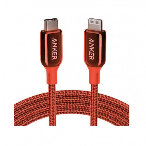 Anker PowerLine + III USB-C to Lightning (1.8m/6ft) -Red [Life Time Warranty]