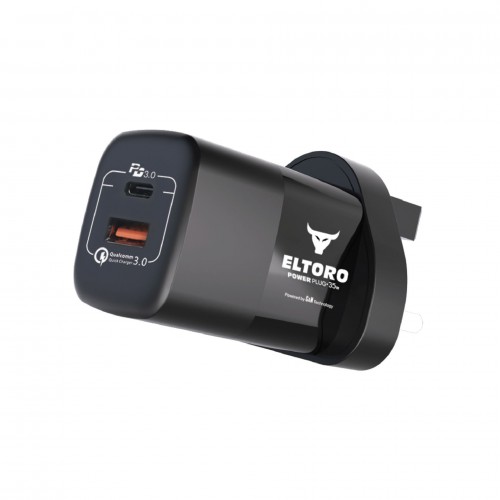Eltoro Power Plug+ 50W PD3.0 QC3.0 -Black
