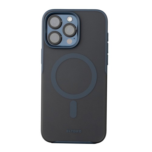 ELTORO MAGSAFE SMOKE RUBBERIZED COVER FOR IPHONE 15 PRO MAX - NAVY BLUE
