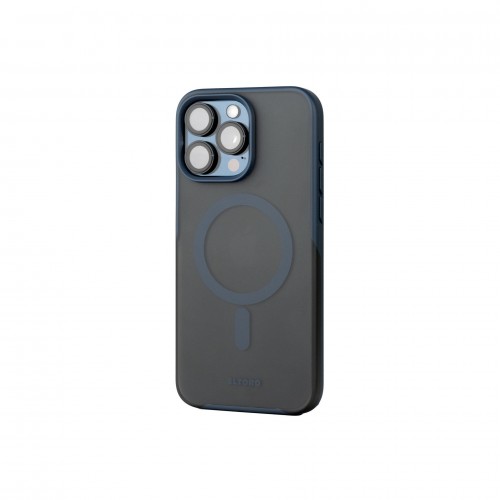 ELTORO MAGSAFE SMOKE RUBBERIZED COVER FOR IPHONE 15 PRO - NAVY BLUE