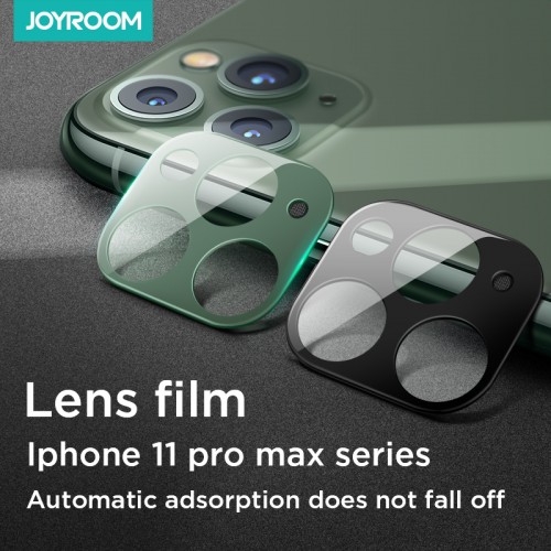 joyroom mirror series lens protector metal version iphone 11 pro max/ 11 pro black