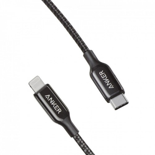 Anker PowerLine + III USB-C to Lightning (1.8m/6ft) -Black [Life Time Warranty]