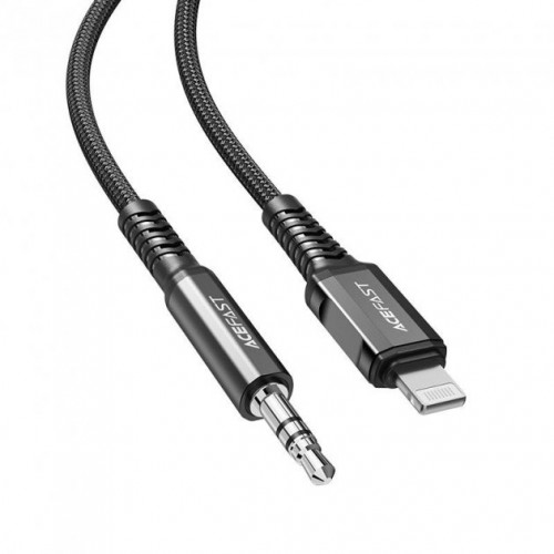 ACEFAST  AUX Lightning to 3.5mm aluminum alloy audio cable 1.2M/3.9FT SPACE GREY