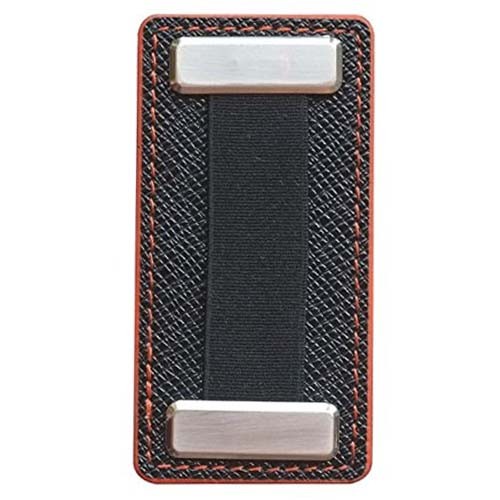 Nobiggi Metal Finger Strap for Mobiles - Black/Orange