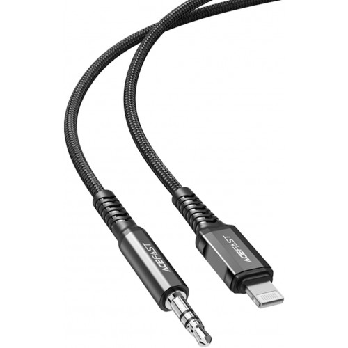 ACEFAST  AUX Lightning to 3.5mm aluminum alloy audio cable 1.2M/3.9FT BLACK