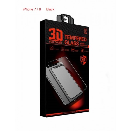 ROFI. 3D Full Cover Glass iPhone 7 / 8 Black 